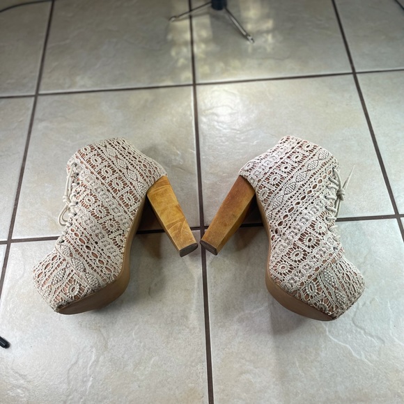 Jeffrey Campbell Lita Women's Platform Lace Up Ankle Boots Size 8 - Picture 4 of 15